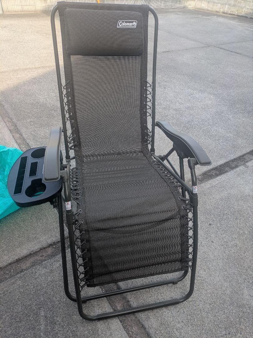 【Coleman】インフィニティチェア（オリーブ）　専用カップホルダー付き