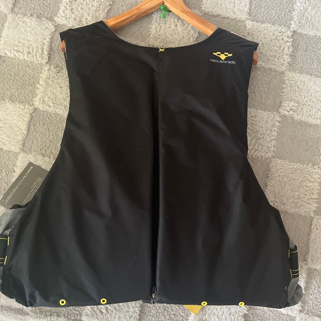 nexusbrad フィッシングベスト ＬＬ黒/黄色