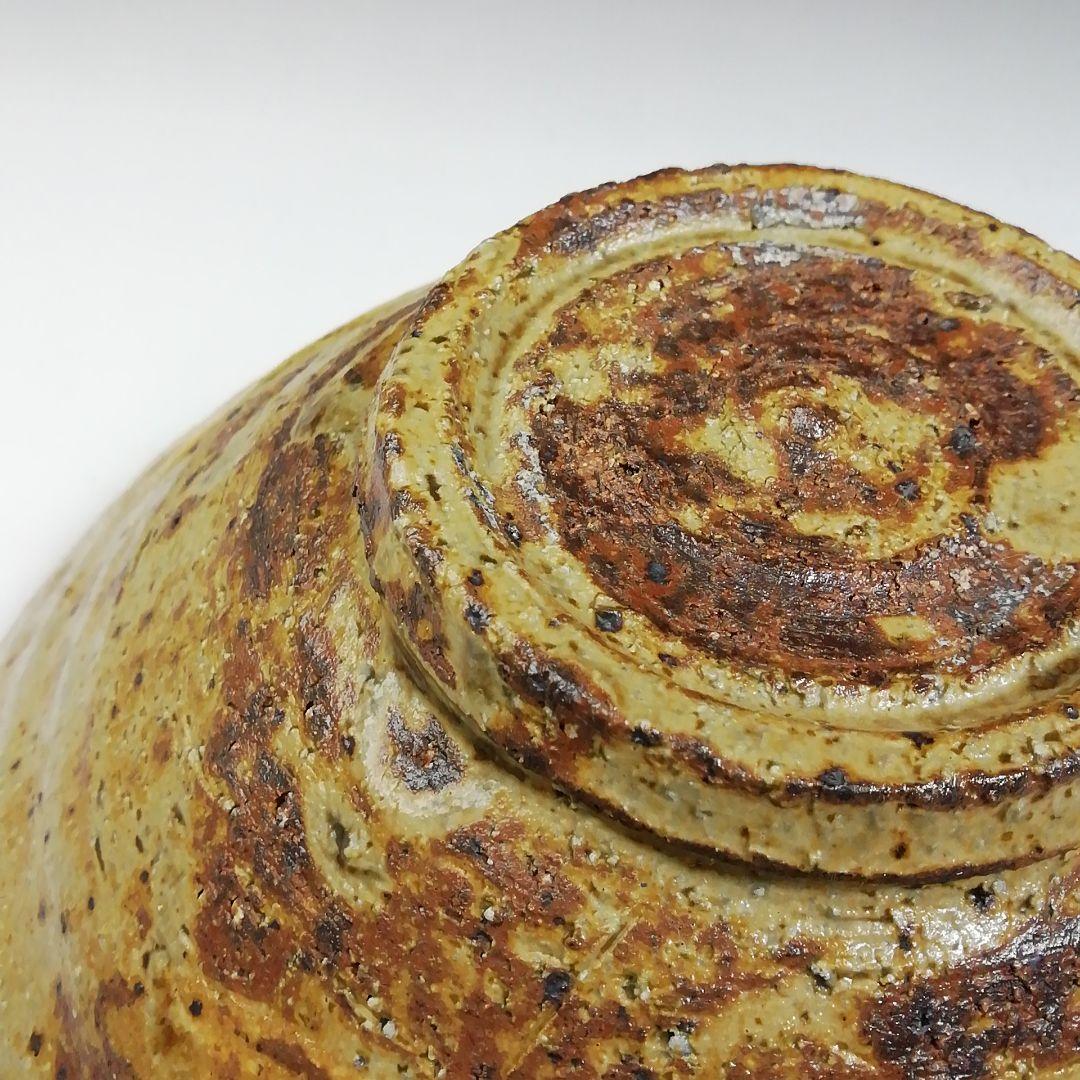 Ｔ７０１　茶碗　『刷毛目黄瀬戸茶碗』『椿窯　五島哲』　共箱　抹茶碗　茶道具