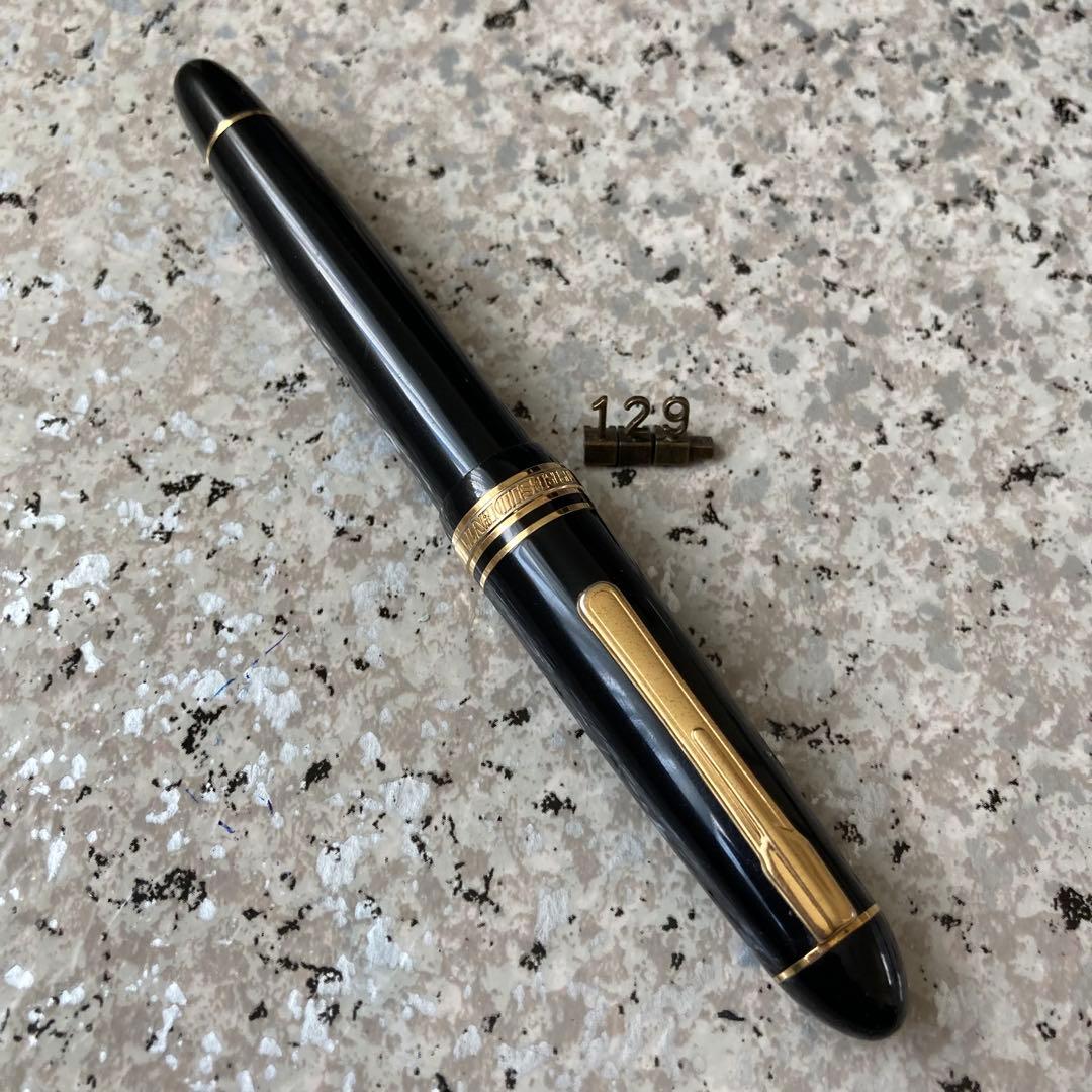 #129 オーバーホール済み 万年筆 PLATINUM プレジデント 18k