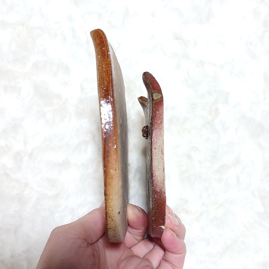 ◎【2600A】90.猫皿…備前焼