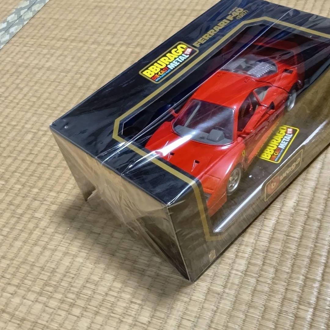 【HK】 burago ブラーゴ　フェラーリ　F40 1/18