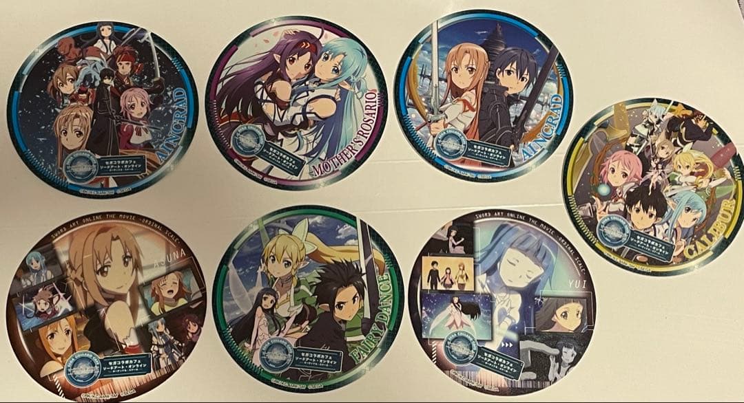 ソード・アート・オンライン　オーディナル・スケール　セガコラボカフェ　コースター