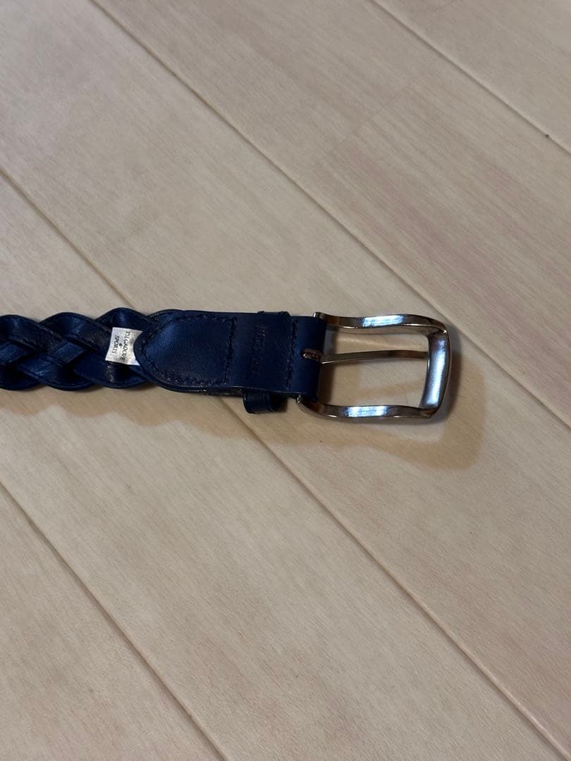 パーリーゲイツ ネイビー 編み込みベルト