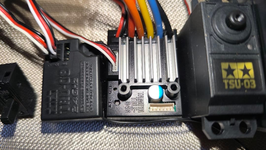 TAMIYA　スピードコントローラー　受信機　サーボ　別売り可