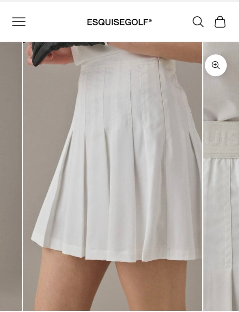 ESQUISE GOLF プリーツスカート　ゴルフウェア