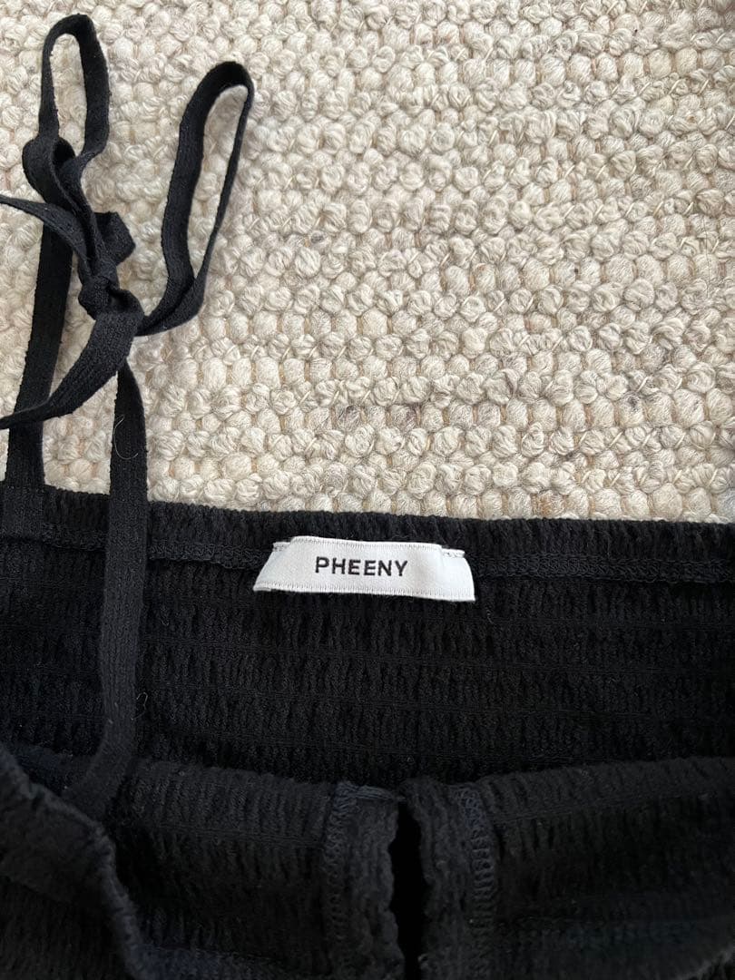 PHEENY / フィーニー　キャミソール BLACK