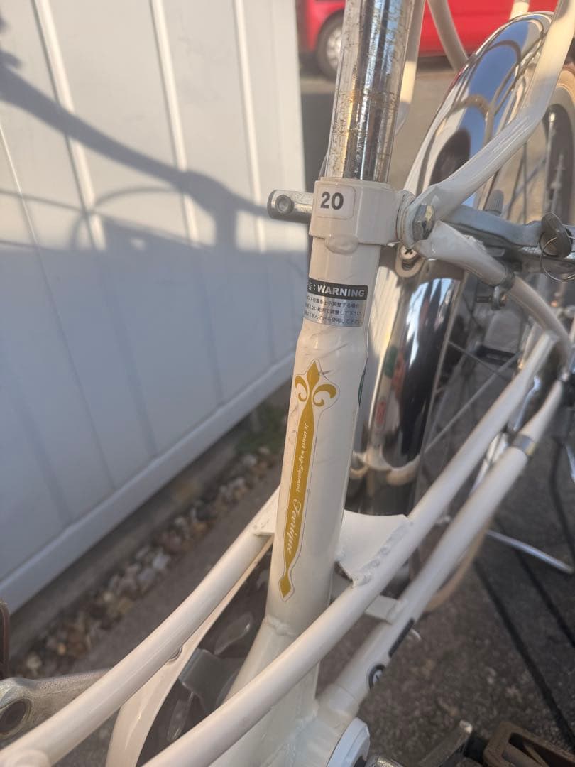 ☆豊橋市引取り☆あさひサイクル フェリークJr. 20インチ 自転車　クリーム色