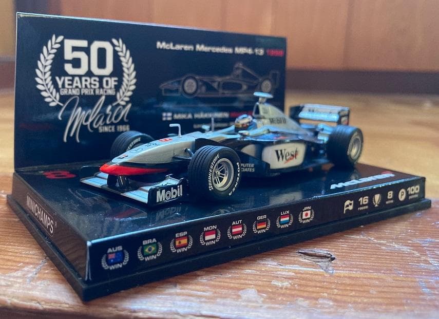ミニチャンプス 1/43 MP4/13 ハッキネン 1998 West仕様