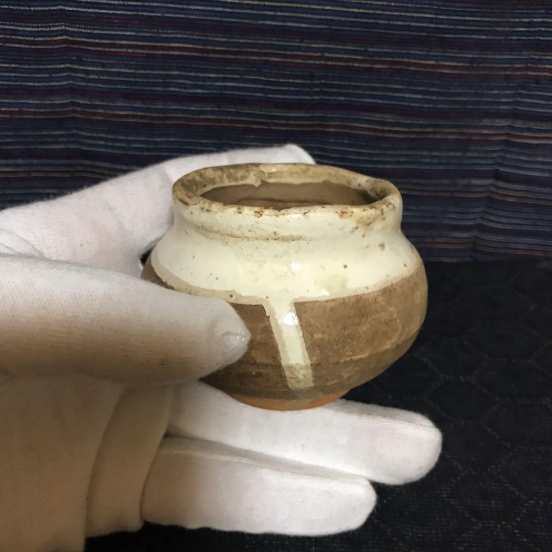 酒器コレクターより　磁州窯　壺盃　本物保証