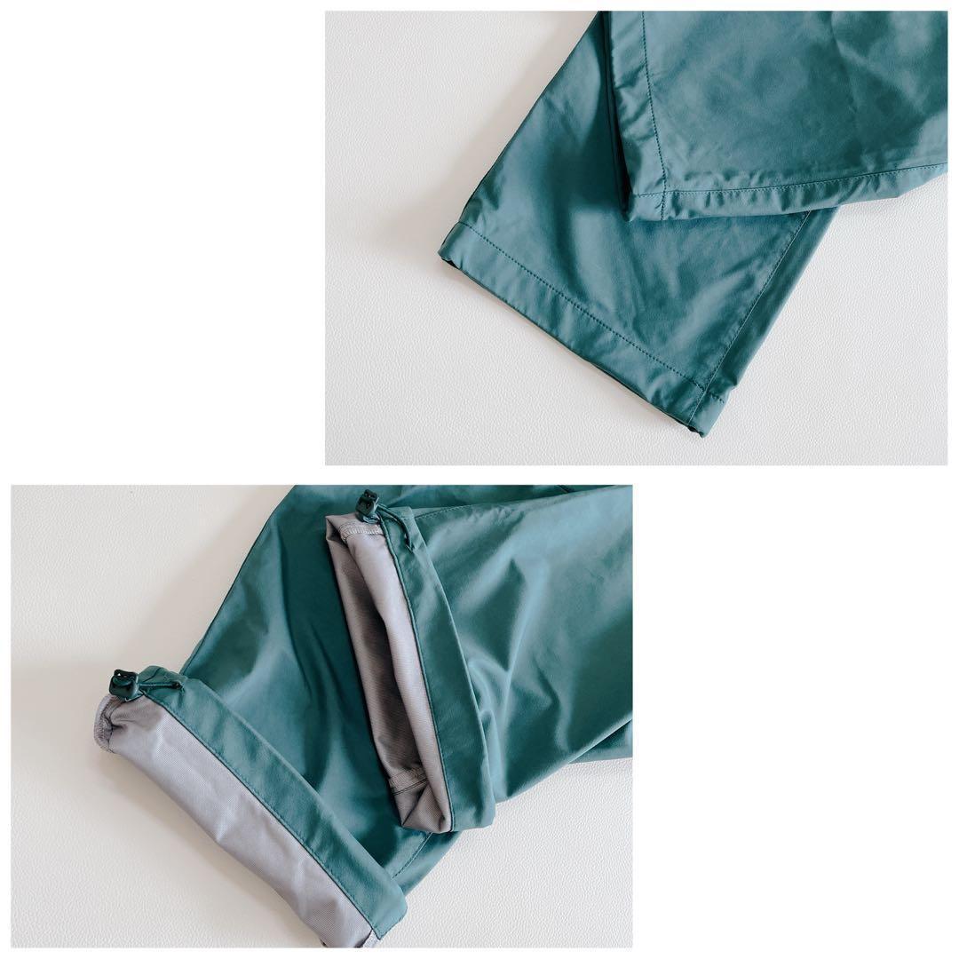 パーリーゲイツ ロングパンツ 4/M 蓄熱 ナイロン グリーン系