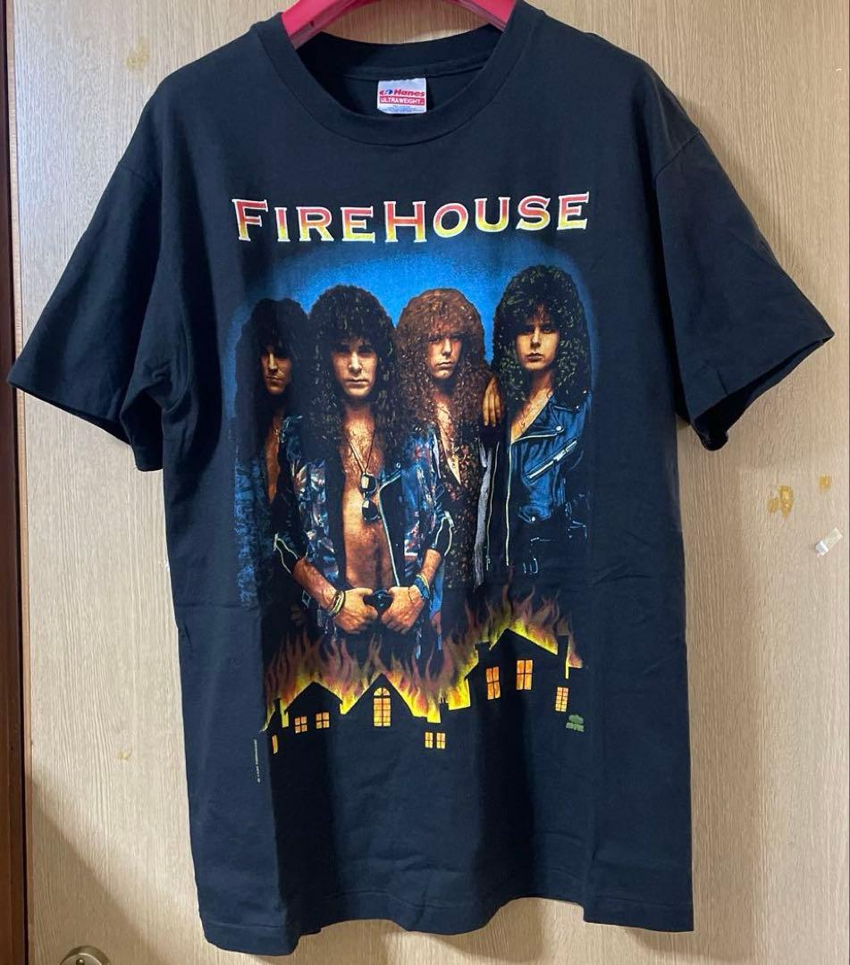 FIREHOUSE Tシャツ ビンテージ レトロT Hanes ファイヤーハウス