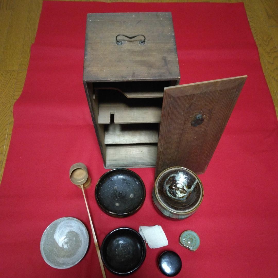 アンティーク　箱入り 茶道具