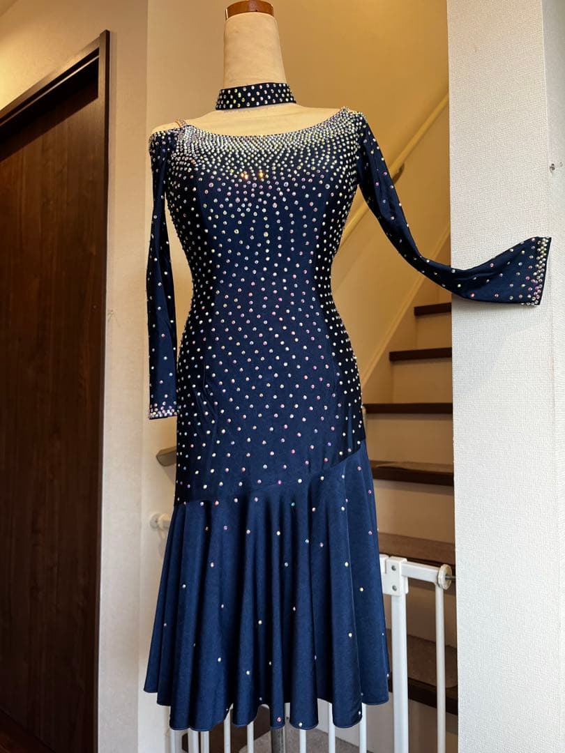 社交ダンス　ラテン用ワンピースドレス