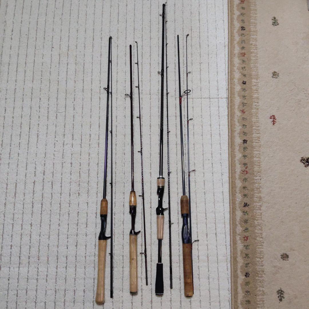 ルアーロッド　４本　シマノ、Daiwaなど