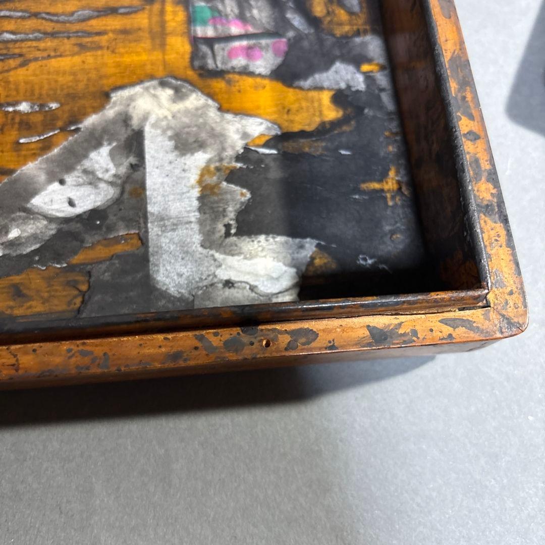 硯箱　台湾　象嵌