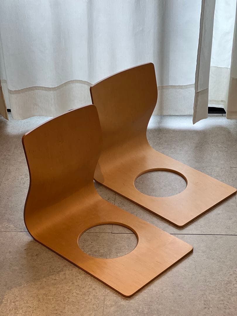 天童木工 座椅子 二脚セット