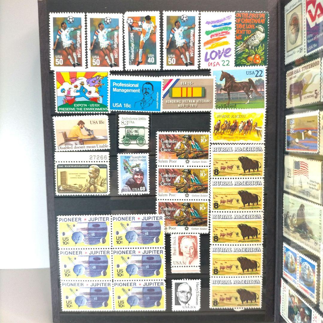 2358 外国切手 アメリカ 切手コレクション大量16ぺ一ジ分全て未使用まとめ