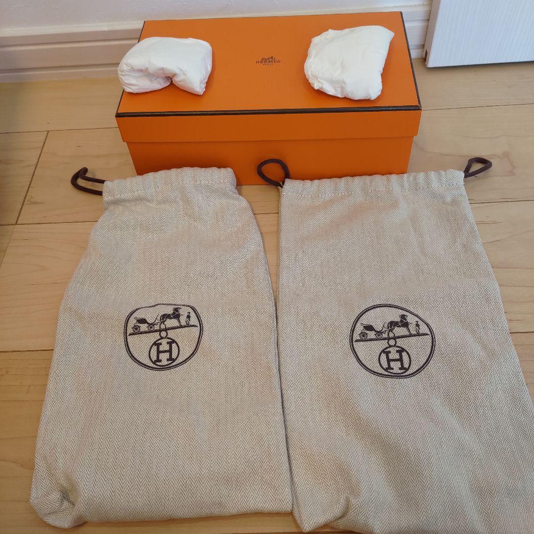 エルメス　オアジス　ゴールド　箱袋ショップカード付き　ソールカバー付き 37