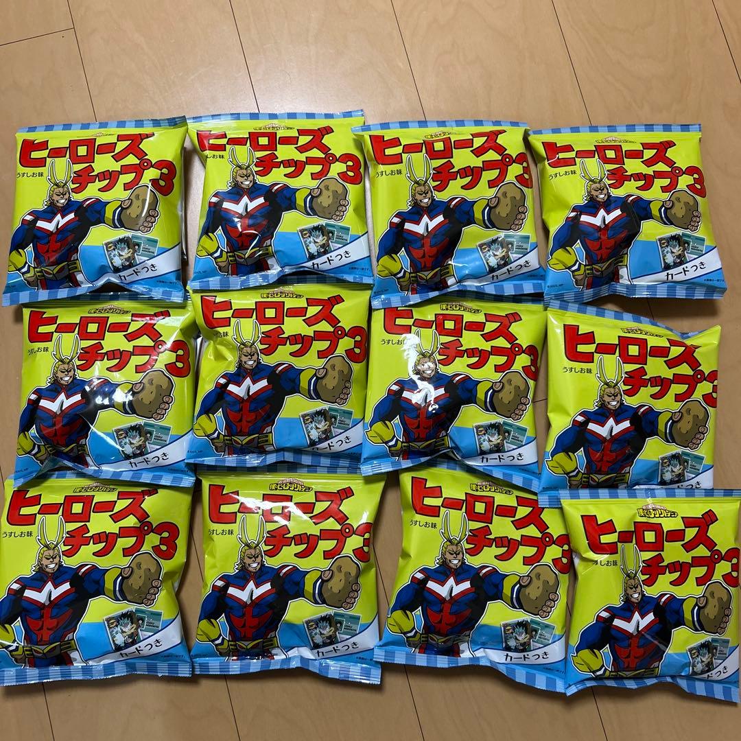 【即購入ok!!】ヒーローズチップ3 カード付き新品未開封12個セット