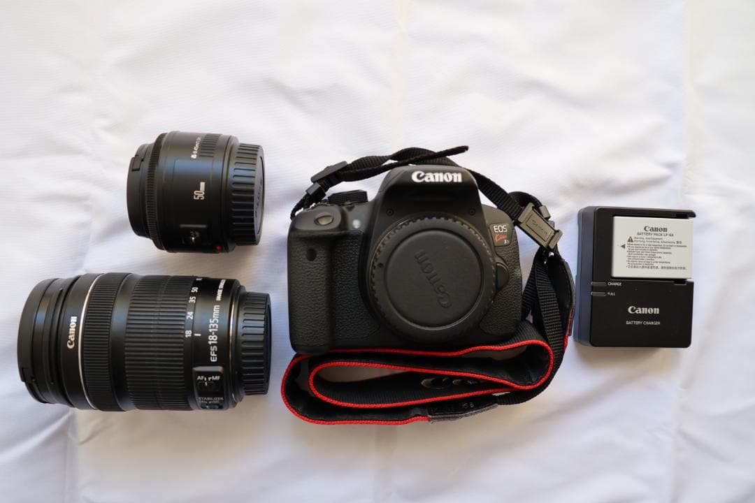 【レンズ2本】EOS Kiss X7i EF-S18-135IS &EF50mm