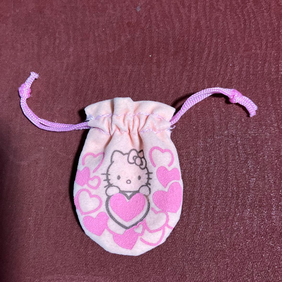 ハローキティ ハートポーチ アクセサリー入れ ミニ巾着サンリオ　レア