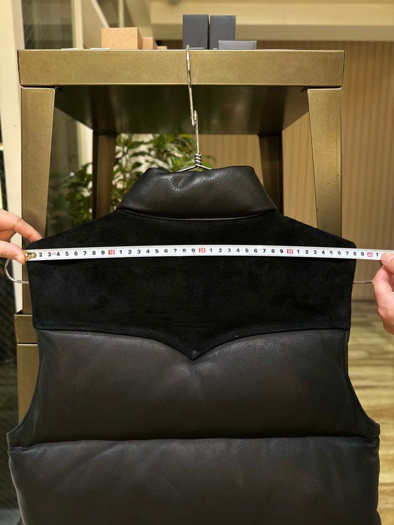 【希少サイズ】REAL McCOY DOWN VEST / DEERSKIN