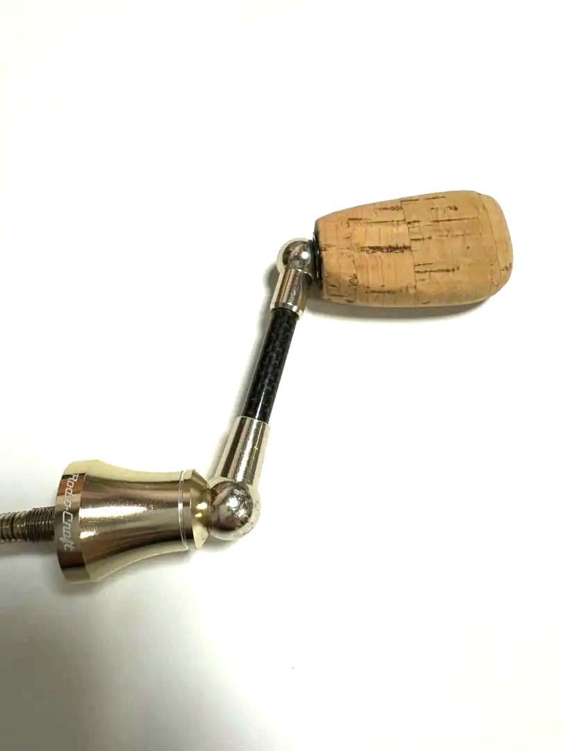 ロデオクラフト ハンドル 40mm コルクノブ ゴールド シマノ用