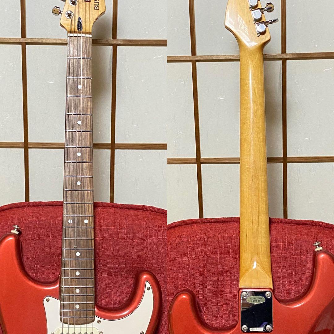 【美品】BUSKER'S バスカーズ ストラトキャスター 赤 エレキギター 入門