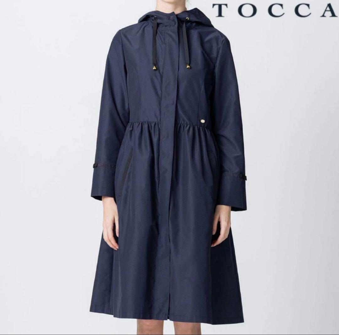 TOCCA ネイビー レインコート　新品　S