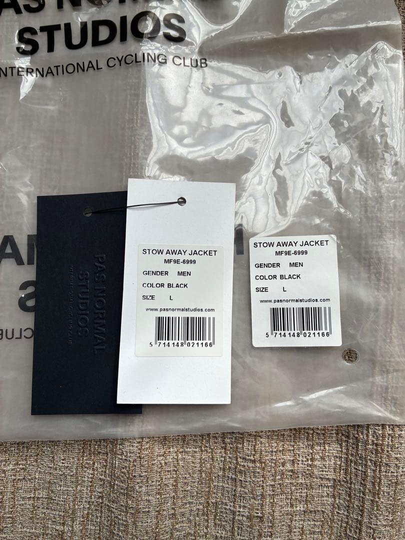 PAS NORMAL STUDIOS Stow Away Jacket Lサイズ