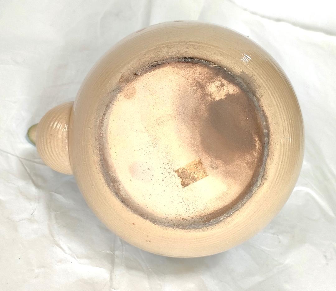 陶器 急須 梅・笹・松葉 レトロ Ae-304