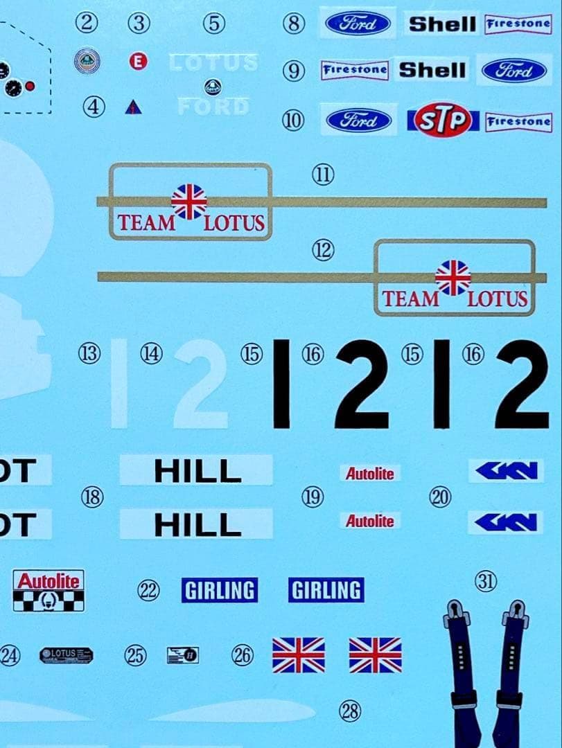 絶版 エブロ 1/20 ロータス 49B・フォード Ebbro 未組立品