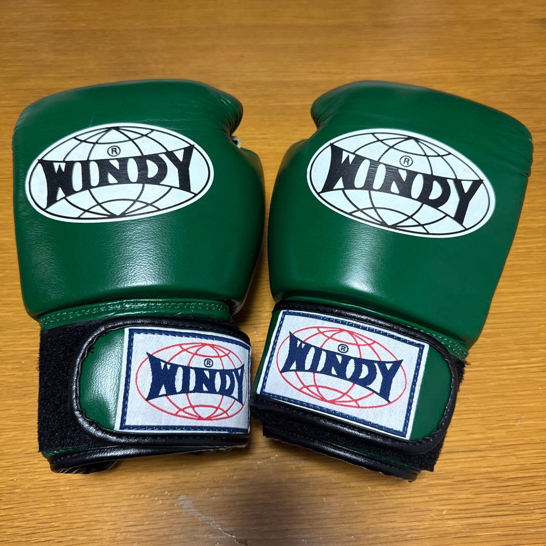 WINDY ボクシンググローブ 8 oz グリーン