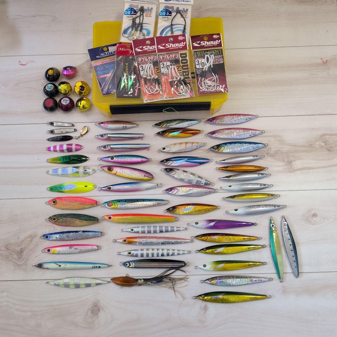 メタルジグセット 100g-150g アシストフック付き