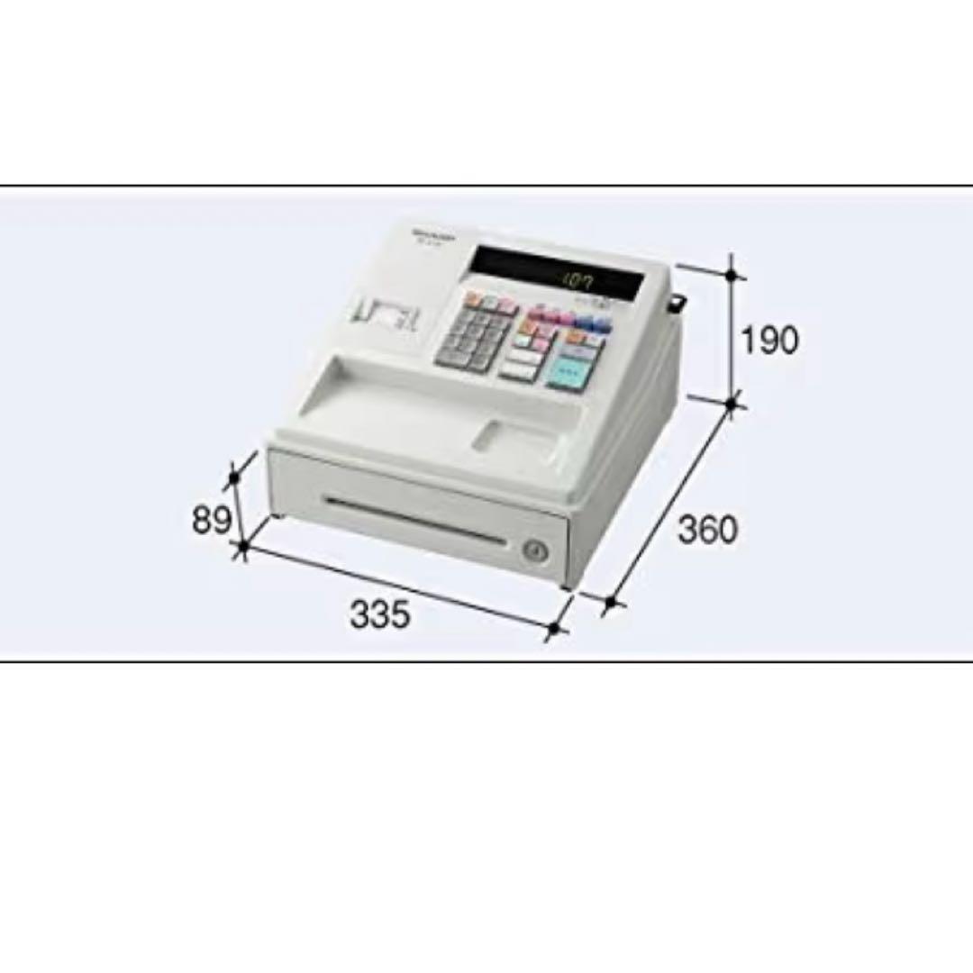 シャープ 電子レジスタ 4部門 ホワイト系 XE-A107-W SHARP