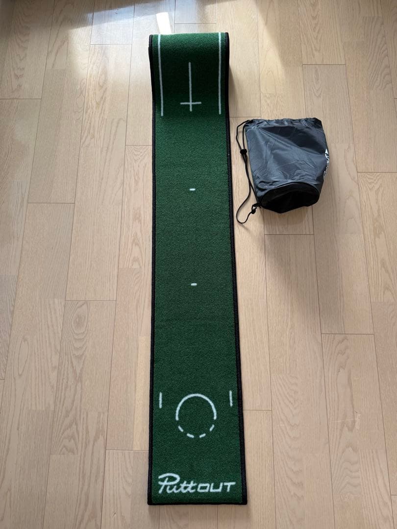 パターマット グリーン スリム　PuttOUT パットアウト　美品　パター