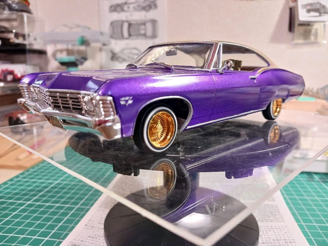 自動車 amt 1/25 1967 impala ss lowrider