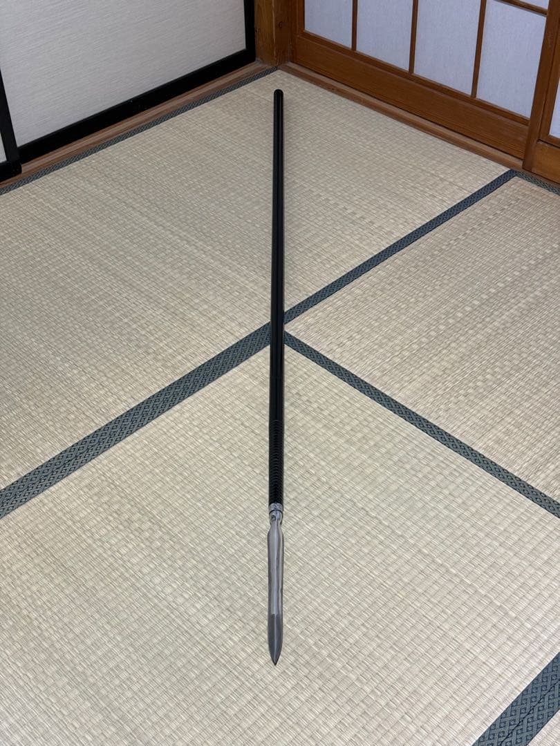 槍　やり　3本継　黒呂　模造刀　模擬刀　美術刀　舞踊　大衆演劇　芝居