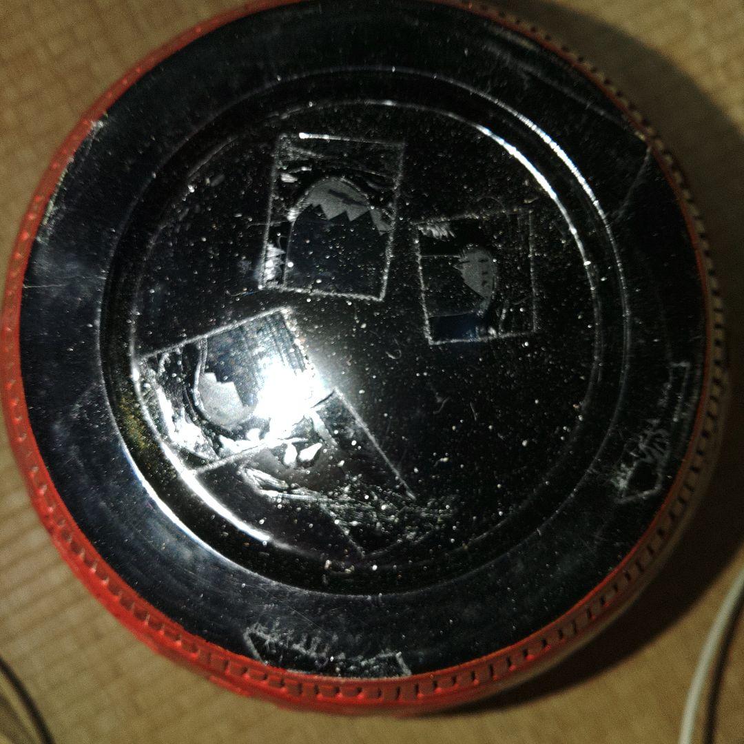 越後村上堆朱　山水図大花瓶　共箱付き