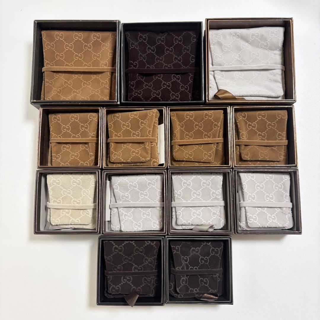 グッチ　アクセサリーケース　保存袋　空箱　13個セット　まとめ売り