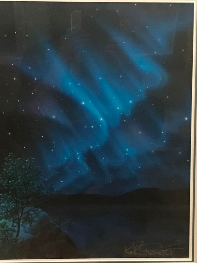 カーク・レイナート「サイレントナイト」シルクスクリーン＋手彩色　直筆サイン有り