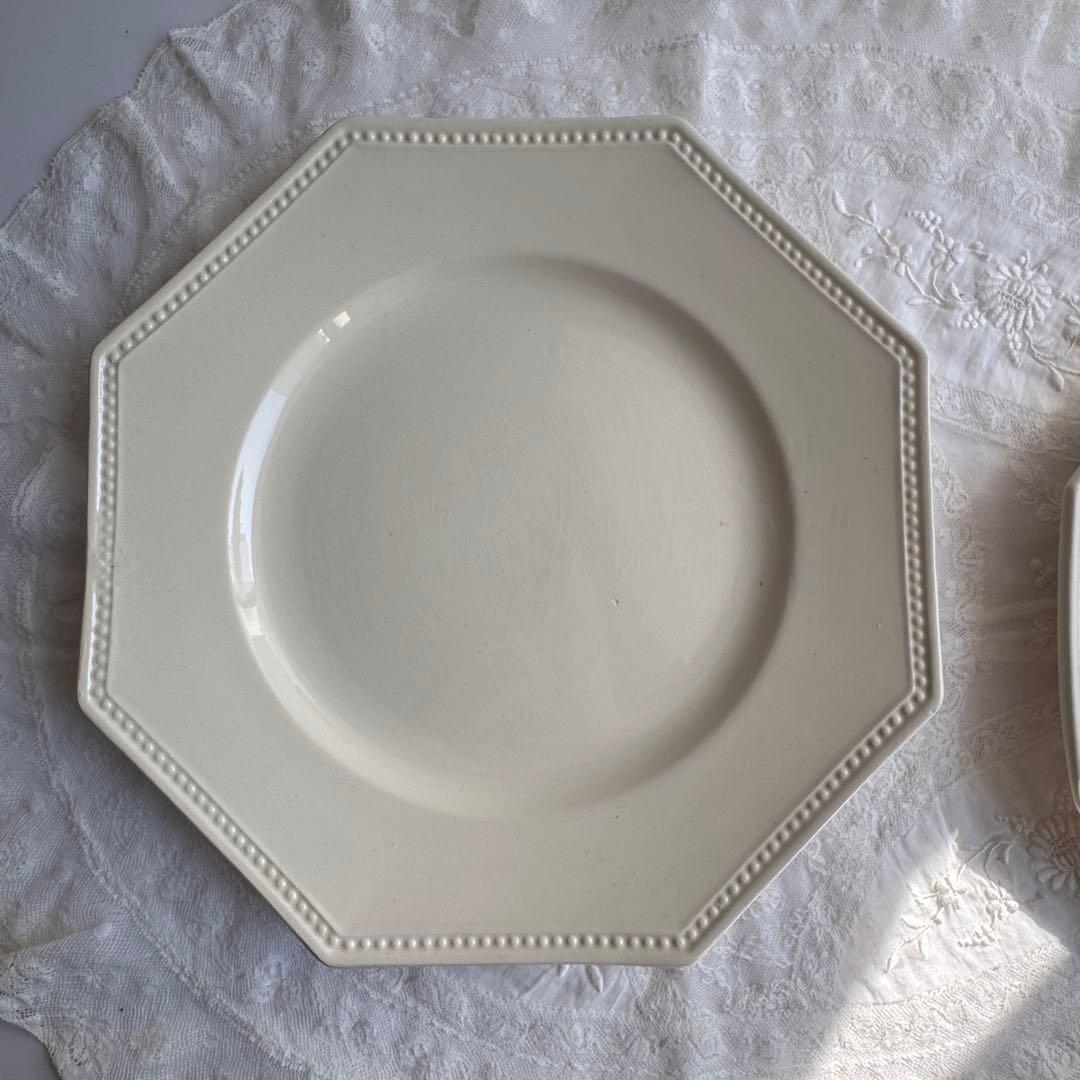 フランスアンティーク　サルグミンヌ　オクトゴナル　ディナープレート