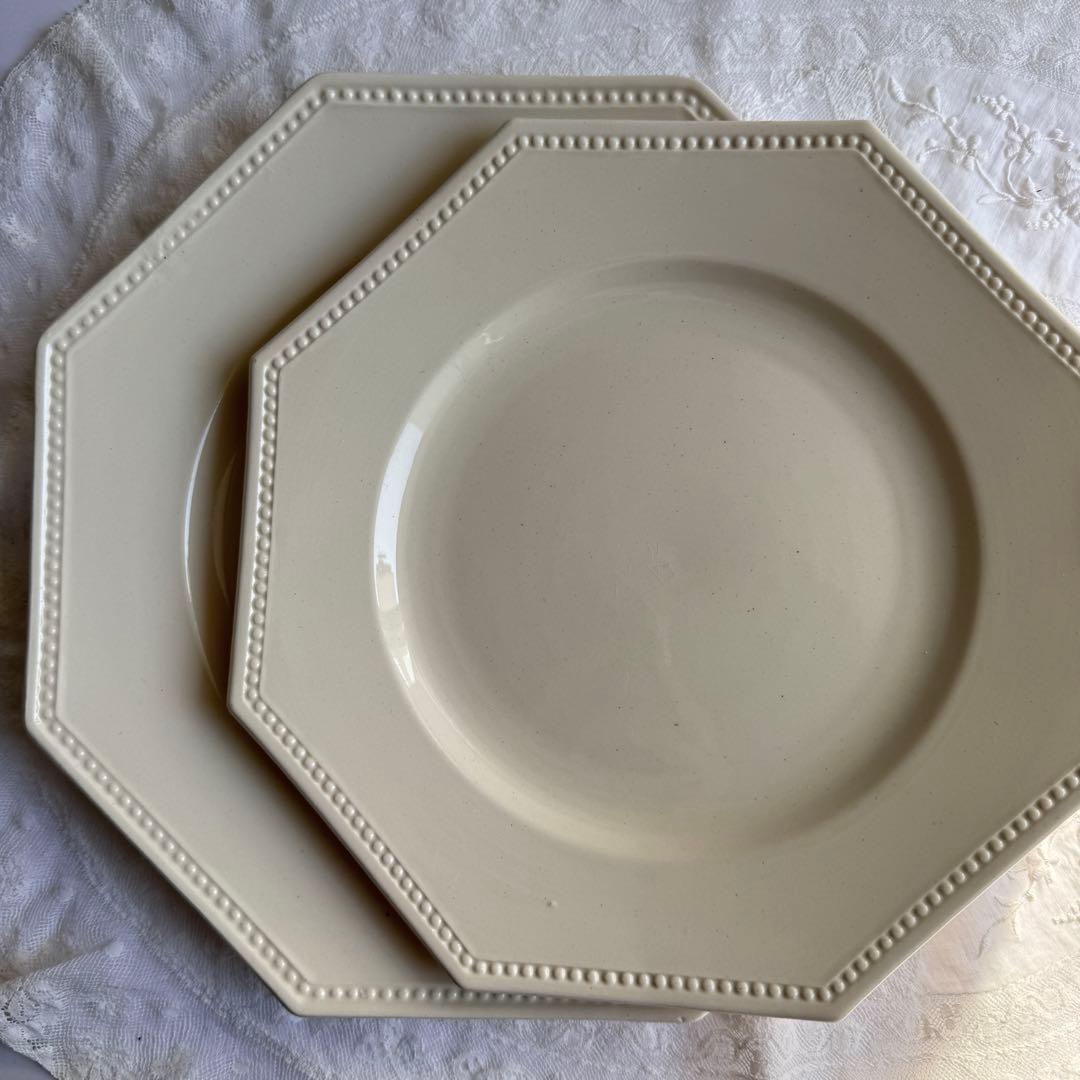 フランスアンティーク　サルグミンヌ　オクトゴナル　ディナープレート