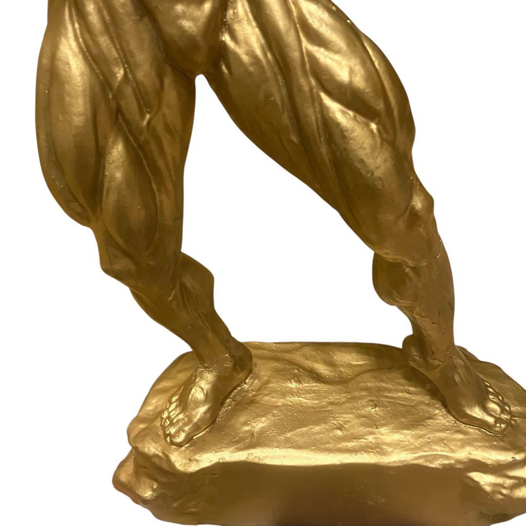 希少　ボディビルダー像　マッスル　筋肉美　ボディビル　トロフィー USA製 黄金