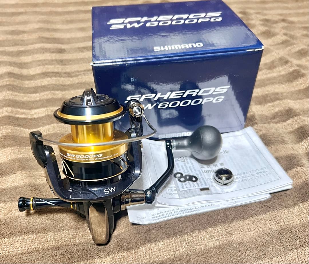 SHIMANO 21スフェロス SW 6000PG リールスタンド付き！