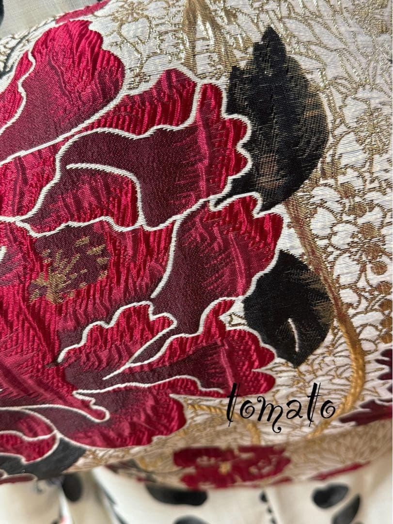 大人兵児帯【シャクヤク】　【シャクヤク紅】セット