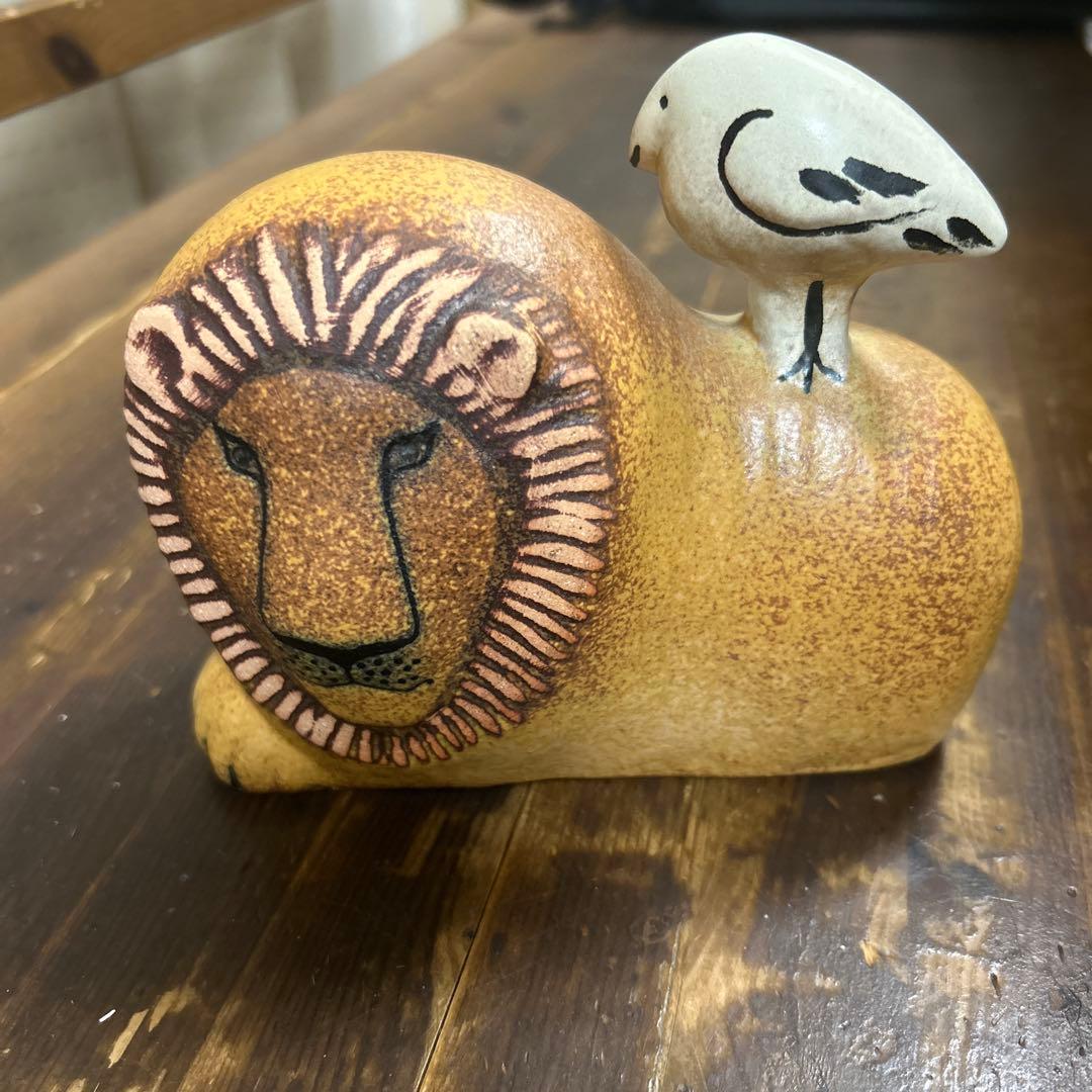 【完売品・新品未使用 】リサラーソン ライオンと鳥　代表作品　希少　廃盤品