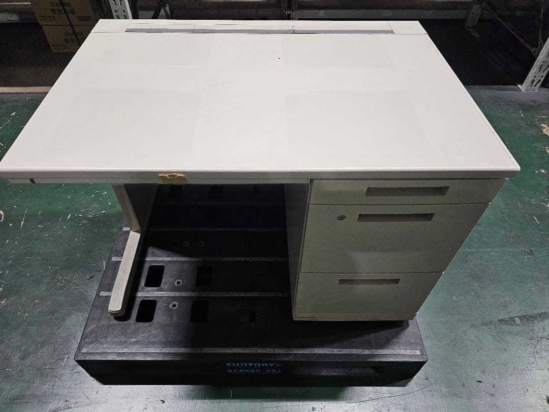 KOKUYO　ホワイトオフィスデスク 引き出し付き