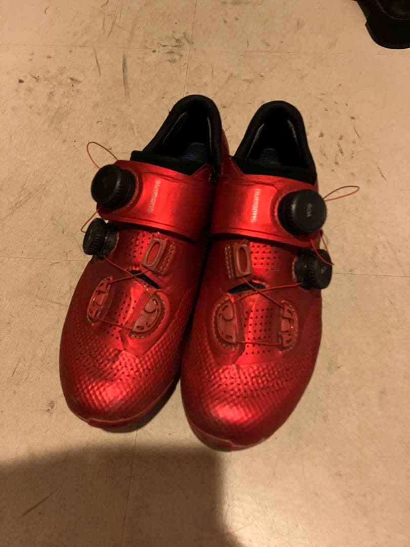 専用です　RC9 シマノ赤ビンディングシューズ